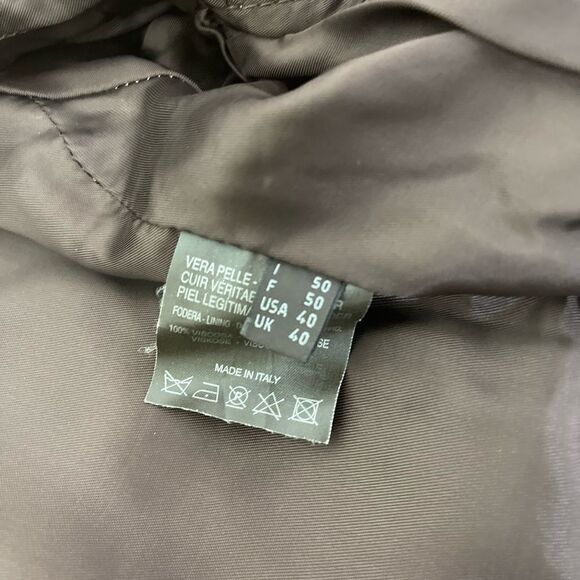 Bruno magli leather bomber jacket size 40 - Picture 6 of 6